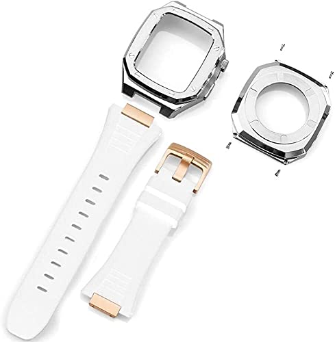 Kit montre en silicone et acier pour protéger boîtier rayé homme