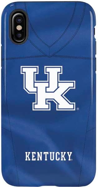 Skinit Pro Phone Case Compatible with iPhone X - Officially Licensed University of Kentucky Blue Jersey Design