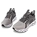 Women's Walking Shoes Lightweight Breathable Tennis Running Blade Fashion Sneakers for Athletic Sports Training Jogging Travel Grey Size 8