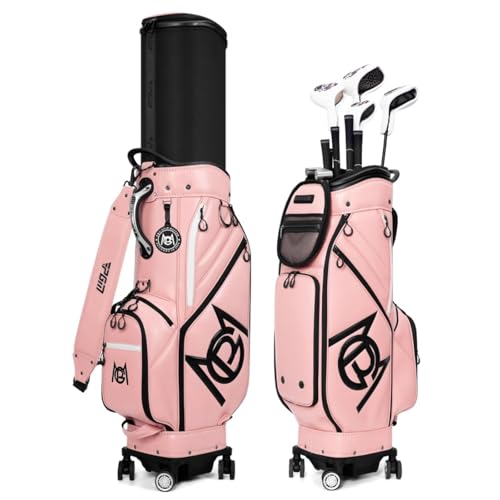 YUQIWKK X|[cStobO LfBobO y Golf Bag e @\ S҂ɂKĂ܂ ԗ֕t 8g RpNg[ 5F Y fB[X hStNuP[X(Pink)