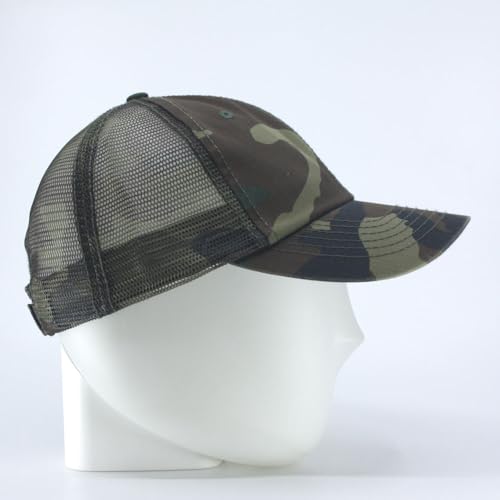 Image of The Vintage Year Washed Cotton Unstructured Soft Mesh Adjustable Trucker Baseball Cap
