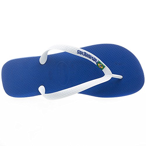 Chinelo Brasil Logo, Havaianas, Adulto Unissex, Azul Naval, 39/40