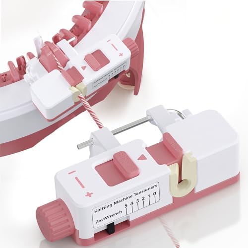 ZestWrench Circular Knitting Machine Tensioner for Sentro 40/48 Needles, 360° No-Drop Yarn Winder, One-Touch Release for Effortless Feeding, Fits Electric & Manual Knitting Machines, Ergonomic Design