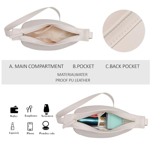 Crossbody Bags for Women, Vegan Leather Trendy Hobo Sling Crossbody Bag with Adjustable Shoulder Strap3