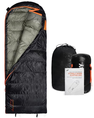ZTTENLLY Down Sleeping Bag for Adults, 0-30°F, 4-Season