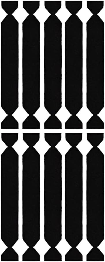 VViViD Replaceable Black Felt Decal 10-Pack Vinyl Car Wrap Tool Scratch-Proof Adhesive for 3M Squeegee