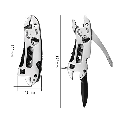Portable 6 In 1 Multitool Pliers/Wrench/Screwdriver/Wire Cutter, Folding Multifunctional Stainless Steel Tool #TOP4