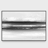 Framed Canvas Wall Art Abstract Seascape Canvas Prints Home Artwork Decoration for Living Room,Bedroom - 16x24 inches