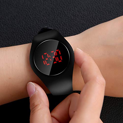 ibasenice Relógio infantil digital chave, eletrônico, LED, relógio esportivo, corrida, meninos e est
