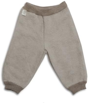 LANACARE Organic Wool Toddler/Baby Pants, Soft Sand, size 50 (0-3