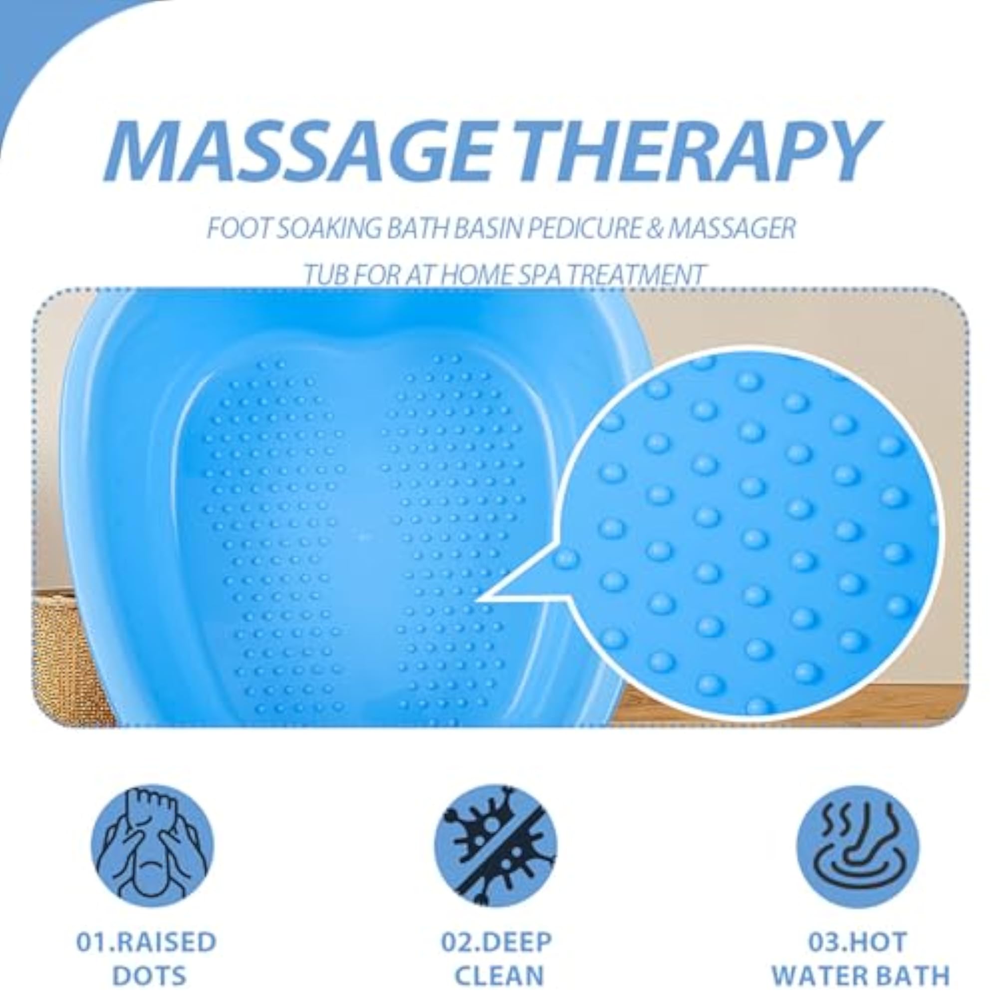 Foot Soaking Bath Basin, Relaxation Tub