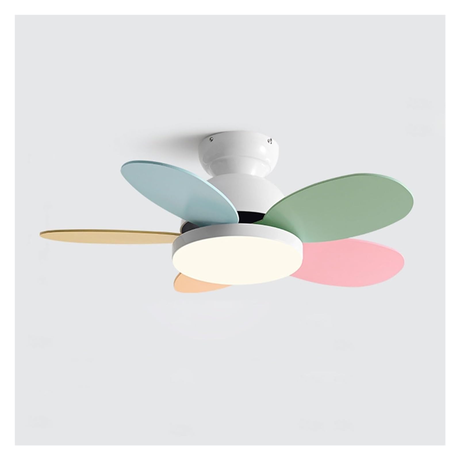 Ceiling Fan With Lights And Remote, Modern Flush Mount, 6 Speed, Dimming