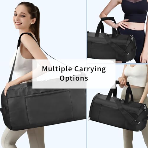 Enhanced Gym Bag with Shoe Compartment, Water-Resistant Duffle for Men & Women - Ideal for Workouts, Travel, & Sports2
