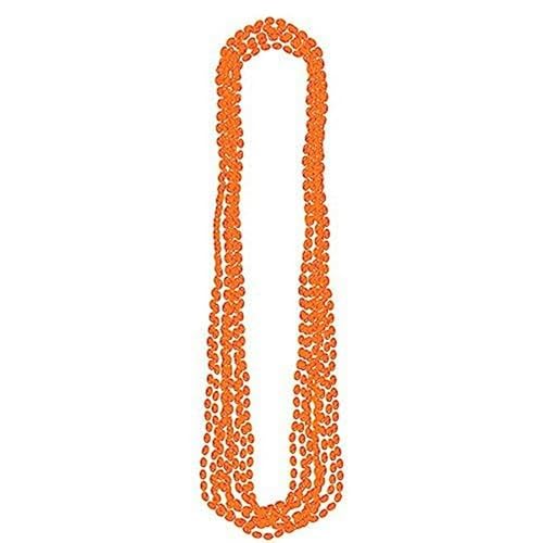 Orange Metallic Bead Necklaces – 30