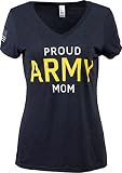 Ann Arbor T-shirt Co. Proud Army Mom | Licensed U.S. Military Infantry Armor Artillery Mother (T-Shirt) for Women - (XL)