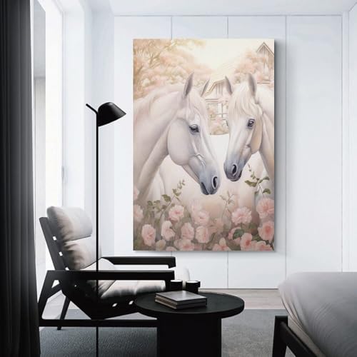 Cuadros modernos de caballos para decoración elegante de dormitorios 3