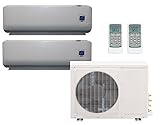 dauerhafte Montage Comfee MS11M6-18HRFN1-Duo Full-Inverter Split-Klimagerät 2 x 9000 BTU inklusive Wärmepumpe, Raumgröße 2 x 32 m² , EEK: A++