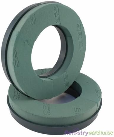 FloristryWarehouse Oasis Naylorbase Wreath Rings 10 Inch x 2 Plastic backed