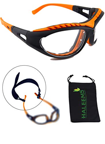 Onion Goggles Tear Free - Anti Fog - Anti Scratch - One Size Fit All - Stylish Orange Glasses for Cutting and Cooking - Onion Mask Cooking Goggles