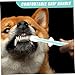 Hohopeti 1Set Silicone Dog Cat Toothbrush Kit Bristles for pet Oral Care for Sensitive Gums Toothbrush for Dogs