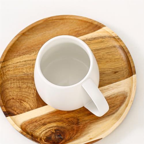 Taza de Cerámica Blanca con Asa 380ml Capacidad Grande miniatura 7