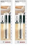Bosch Holzbohrer mit 1/4 Zoll-Sechskantschaft (Ø 2 mm) (Packung mit 2)