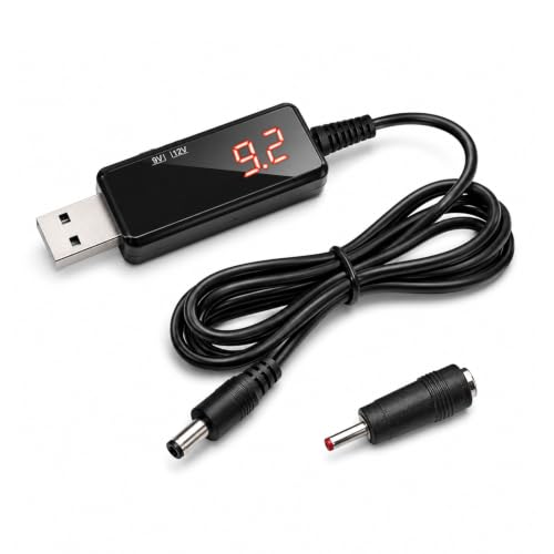 1 Pièce Câble convertisseur de Tension USB 5V vers 9V 12V, Câble d'alimentation élévateur U-SB 5 V à DC 3,5 x 1,35mm Adaptateur Élévateur, Câble USB 5V vers 9V 12V pour Routeur, Ventilateur, Enceinte – vue 7