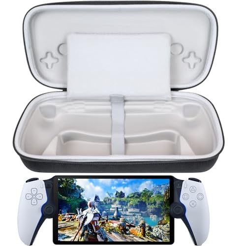 Image of ButterFox Carrying Case for Playstation Portal Remote Player, Portable Hard Case for PS Portal (Black /Light Grey)