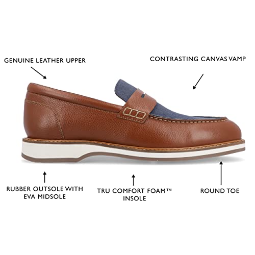 Thomas & Vine Mens Kaufman Tru Comfort Foam Moc Toe Slip-on Penny Loafer2