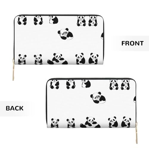 Cartera de panda larga y moderna para colgar llaves y monedas 2