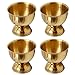 Stainless Steel Egg Cups, Gold Egg Holder Set of 4 for Hard Soft Boiled Eggs Kitchen Tool