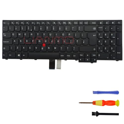 Image of Replacement no backlight Keyboard Compatible with Lenovo ThinkPad E540 E531 T550 T540 T540P T560 W540 W541 W550 W550S L540 L560 P50S L570 (UK)