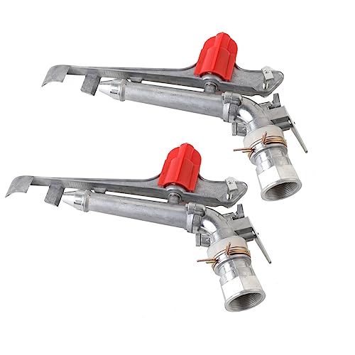 1.5" Agriculture Farm Irrigation Sprinkler Lawn Sprinkler Irrigation Spray Gun Large-Area Watering Spray 360° Rotary Farm Lawn Garden Irrigation