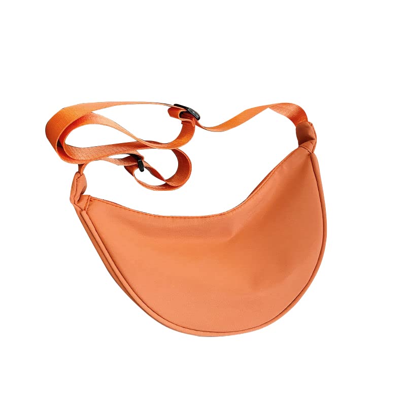 Nylon Crescent Bag Small Sling Crossbody Bag for Women Men Lightweight Shoulder Bag with Adjustable Strap