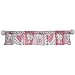 Bedtime Originals Hello Kitty Luv Hearts Window Valance, Pink/White