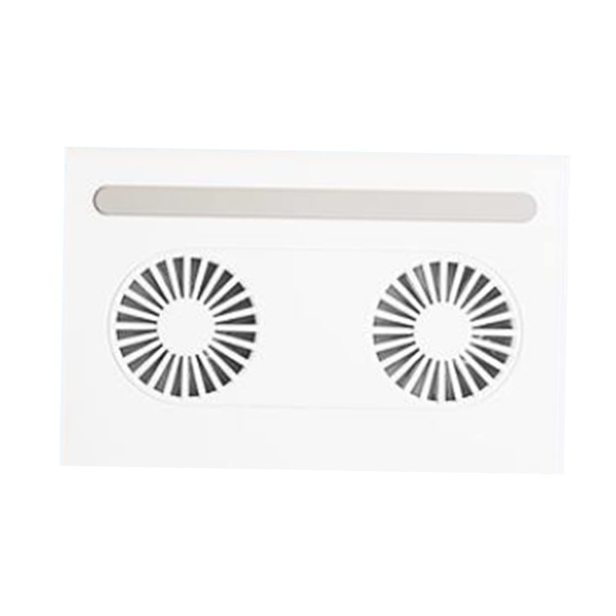 HOMSFOU Soporte Portátil con Ventiladores Dobles y Antideslizante Soporte y Refrigeración para Laptop Enfriador Silencioso Compatible con Pc