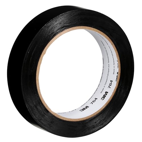 3M Vinyl Tape 764, General Purpose, 2 in x 36 yd, Black, 1 Roll, Light Traffic Floor Marking Tape, Social Distancing, Color Coding, Safety, Bundling by 3M - Used condition - US$12.26