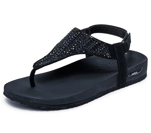 Skechers Women's Arch Fit Meditation-Hidden Gems Flip-Flop
