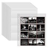 50PCS 120 Film Negative Sleeves Acid Free Archival Film Negative Storage for 120 film Can Hold 16 Pieces of 6×4.5 CM 12 Pieces of 6×6 CM Per Page Compatible with 3-Ring Binders for Organizing 120 Film