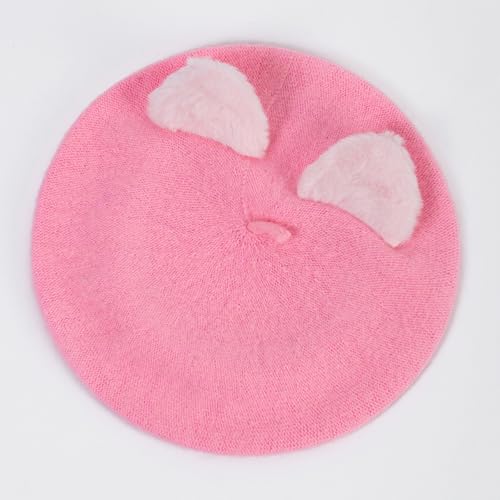 Girls Hat Lovely Painter Hat for Halloween Cat Ear for Street Photography3