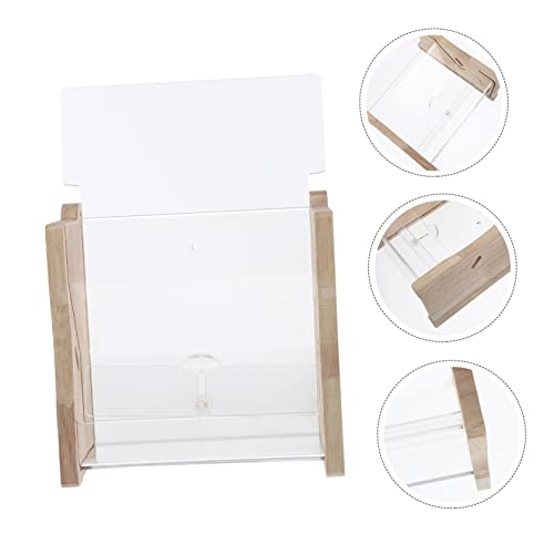 Distributeur de nourriture acrylique transparent et résistant pour oiseau