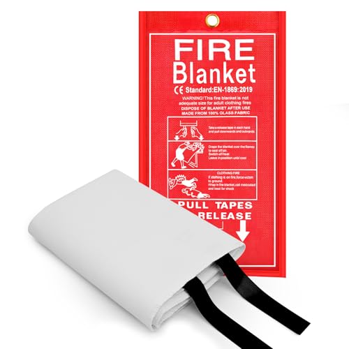 Image of FJNATINH Fire Blankets Emergency for Home - 1 Pack 40