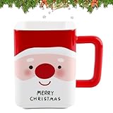 🎄🎄【Choix de cadeau】 Mug de noel la forme irrégulière et artisanale de la tasse rend chaque pièce unique. Alliant art et praticité, c'est un cadeau de Noël, d'anniversaire ou de fêtes idéal pour vos proches.