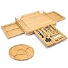 SMIRLY Charcuterie Boards, Extra Large Charcuterie Board Set – Bamboo Cheese Board and Knife Set – House Warming Gifts…