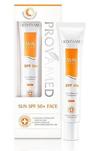 Provamed Sun SPF 50+ Face (White) - Non-chemical sunscreen 30g.