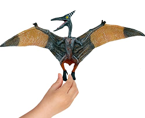 Gemini&Genius Pterodactyl Dinosaur Toys, Flying Dinosaur Figurine, Pteranodon Toys, Pterosaur Model Great Gifts and Cake Toppers or Kid
