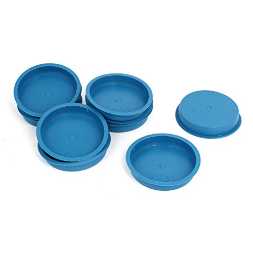 Aexit 95mm Flange Luer Fittings Mounted Tapered Hole Stoppers Waterproof Caps Luer Cap Fittings Blue 10pcs