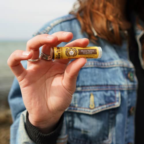 Moon Valley Organics Beeswax Lip Balm For Moisturizing Lips And Cuticles (Vanilla | Lime | Honey | Blackberry | Mint Vanilla) #TOP4