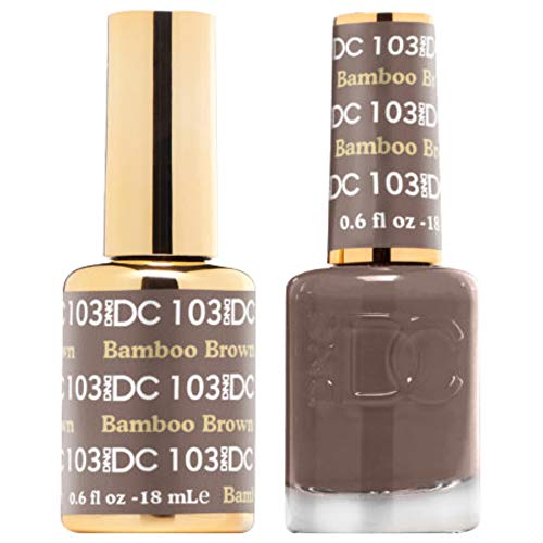 DND DC 103 Bamboo Brown Gel & Matching Polish Set - DND DC Gel & Lacquer