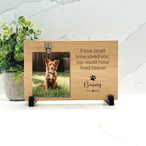Dog Memorial Frame Dog Memorial Gift "If love could